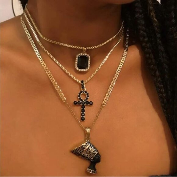 Boho Africa Layered Necklace - Picture 1 of 6
